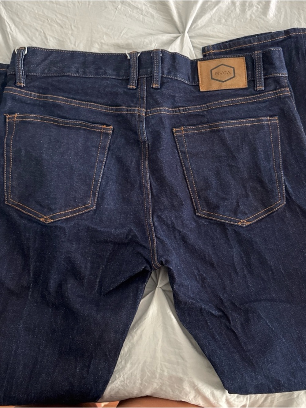 RVCA Men’s Dark Blue Denim Jeans